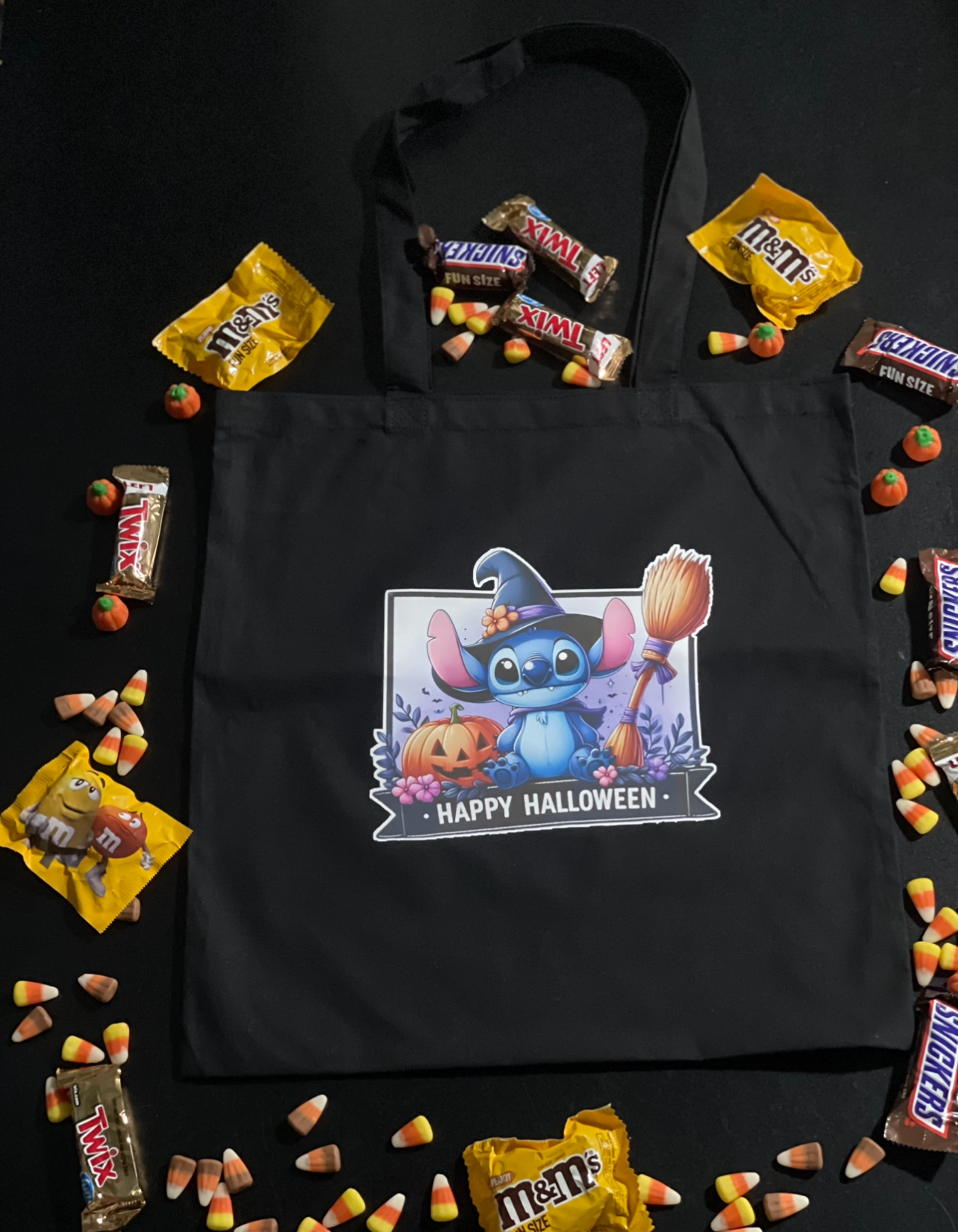 Halloween drawstring candy bag